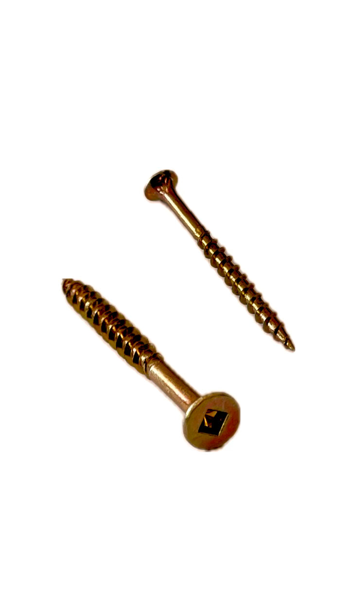Yellow Zinc Wood Screw Square Drive